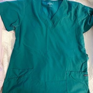 Hunter green jockey scrub set